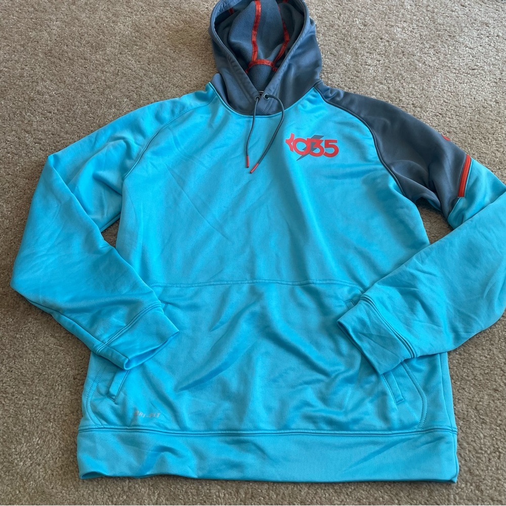 Nike Kevin Durant Blue Dri-Fit Hoodie Sweatshirt
